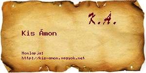 Kis Ámon névjegykártya